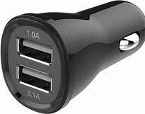 Image du produit Ferrari Chargeur de voiture fin noir avec 2 USB, 2.1A incl câble MFI lightning