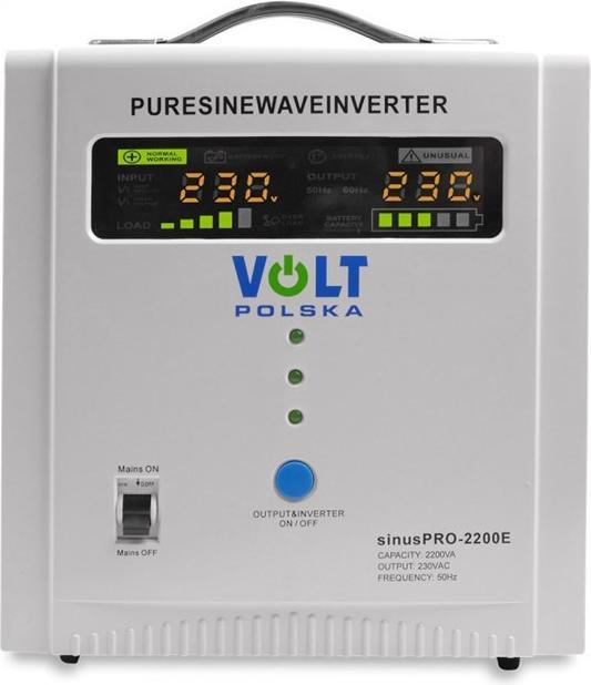 Actual product image Volt Polska ZASILACZ AWARYJNY SINUS PRO 2200 E 12 (2200 VA, 1600 W, Line-interactive UPS)