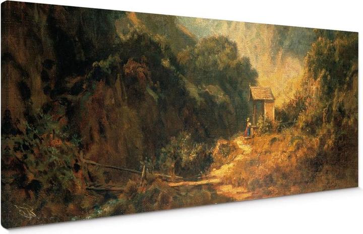 Produktbild Trenddeko Spitzweg - Felsental mit Kapelle (150 x 60 cm)