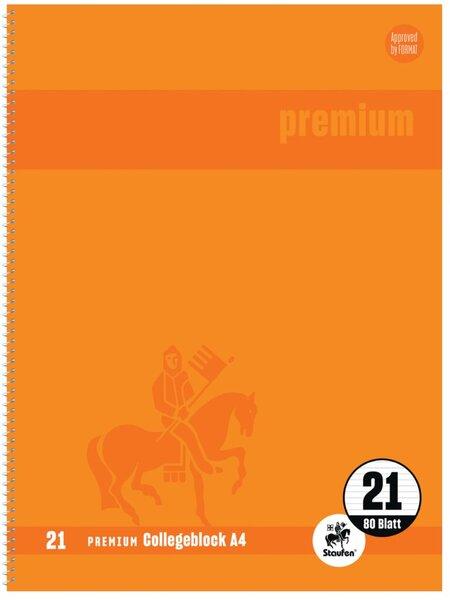 Produktbild Staufen Collegeblock A4 80BL Lin.21 orange (A4, Liniert)