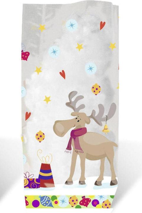 Produktbild Ursus Weihnachtsbeutel Elche 23.5 cm (Geschenktüte, 10 x)