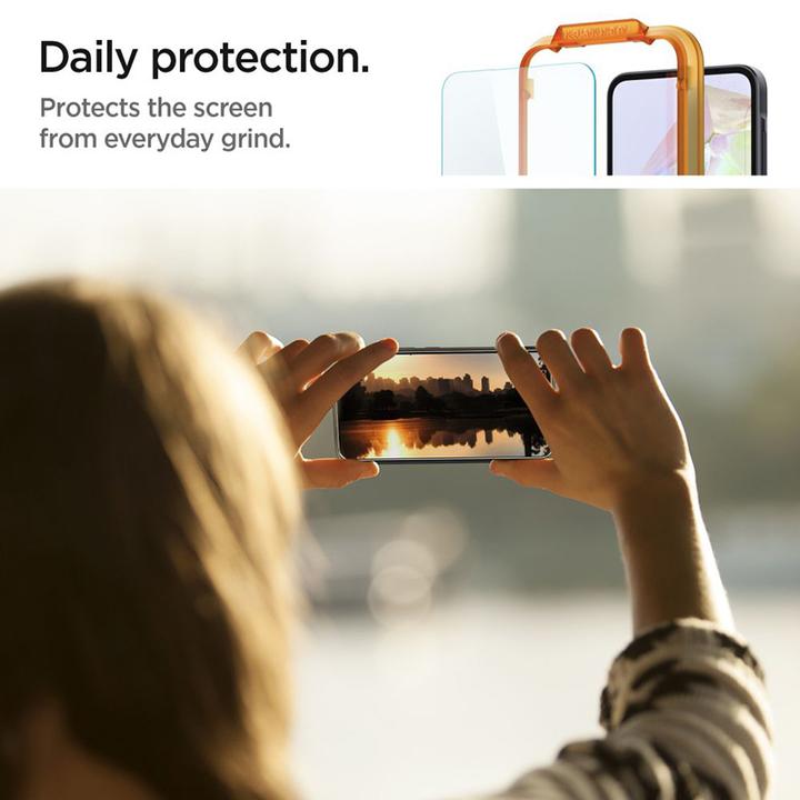Actual product image Spigen ALM Glas.Tr Sam A35 5G 2szt. szkło hartowane AGL07772 (2 Piece, Samsung Galaxy A35)