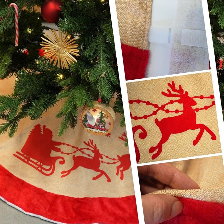 Produktbild Hermex Tannenbaum-Rock Christbaum-Decke Weihnachtsbaummatte Weihnachtsbaum-Teppich Baumrock (1 -teilig)