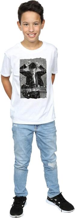 Immagine prodotto AC/DC Angus Young Distressed Photo Maglietta Ragazzi (140, 146)
