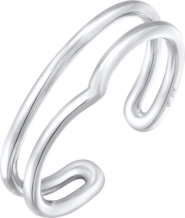 Immagine prodotto Elli Anello Wrap Ring aperto a forma di V Argento 925 (54, 925 Argento)