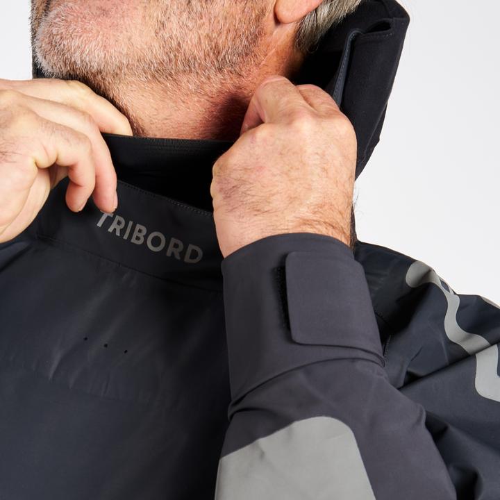 Produktbild Tribord Schlupfjacke Segeln Herren lang Offshore Pro Series dunkelgrau (XL)