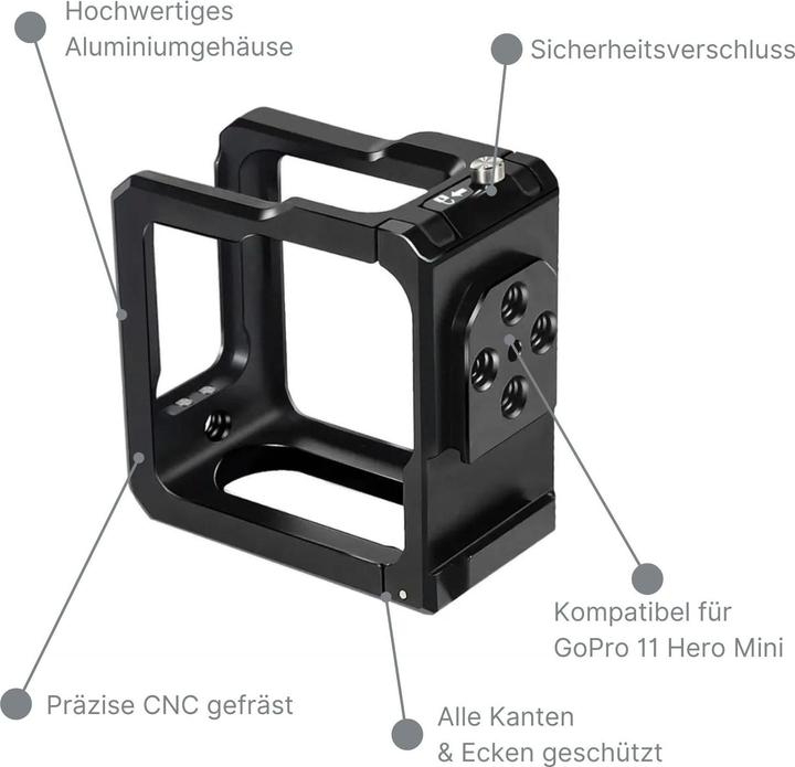 Immagine prodotto Hermex Custodia con telaio Utility Cage per GoPro Hero 11 Mini