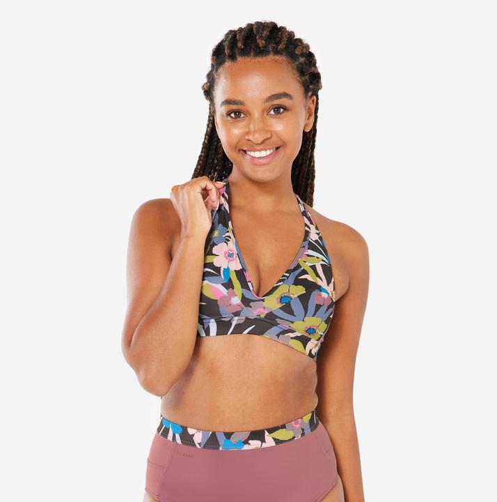 Image du produit Olaian Haut de maillot de bain surf brassière Femme - Ana azalea (80)