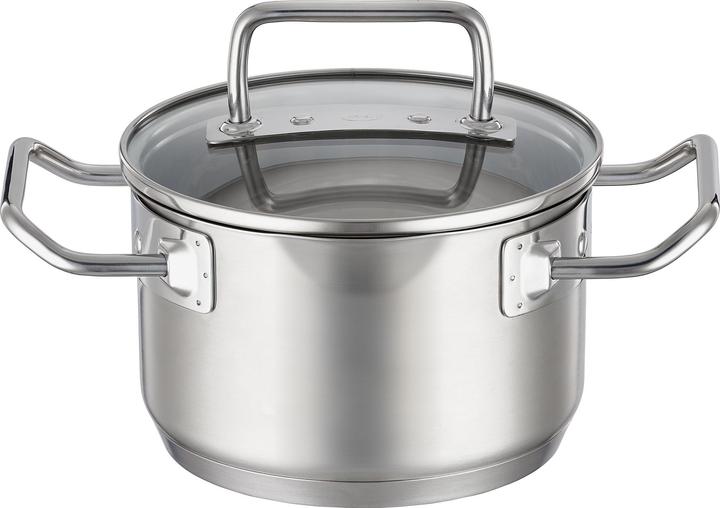 Rösle Kochtopf EXPERTISO Stahlgrau (16 cm, Casserole, Acier inoxydable)
