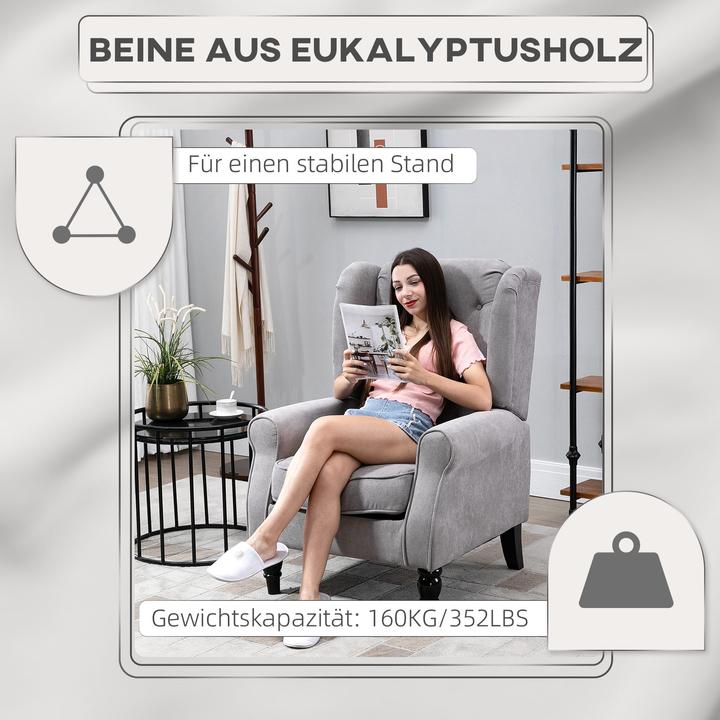 Image du produit Outsunny Fauteuil à oreilles