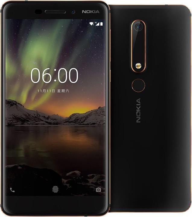 Immagine prodotto Nokia 6.1 (2018) (32 GB, Rame nero, 5.50", Doppia SIM Ibrida, 16 Mpx, 4G)