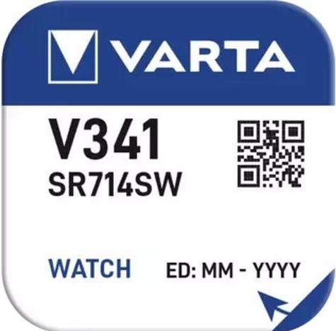 Actual product image Varta Button cell V341, 1.55V, 10pcs. (1 pcs., SR714SW, 15 mAh)