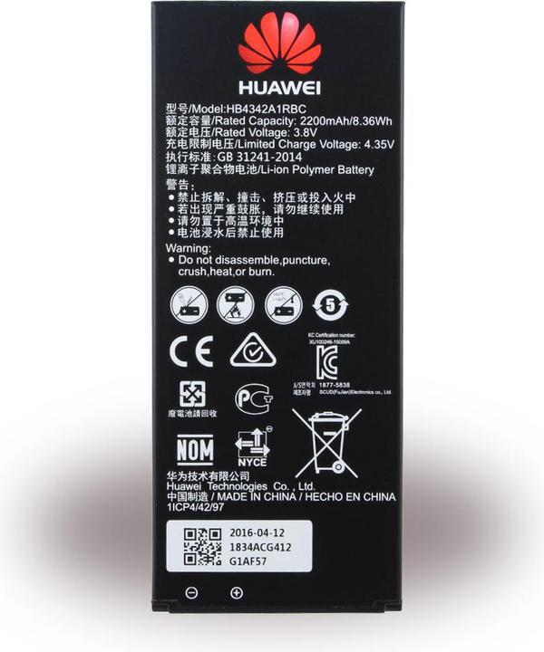 Produktbild Huawei Hb4342a1rbc (Akku, Huawei Y5 II, Huawei Y6)