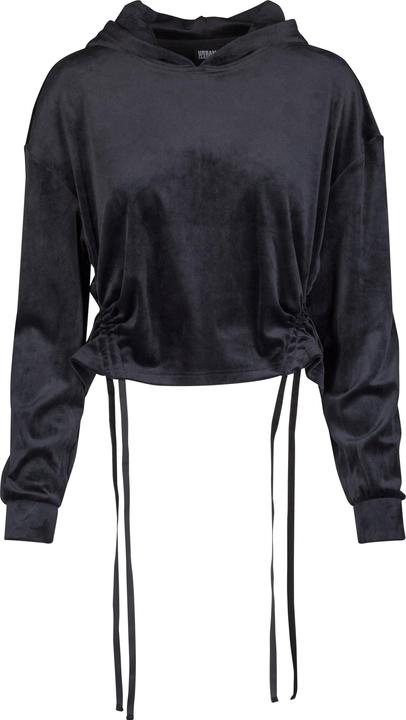 Immagine prodotto Urban Classics Felpa con cappuccio corta da donna in velluto (L)