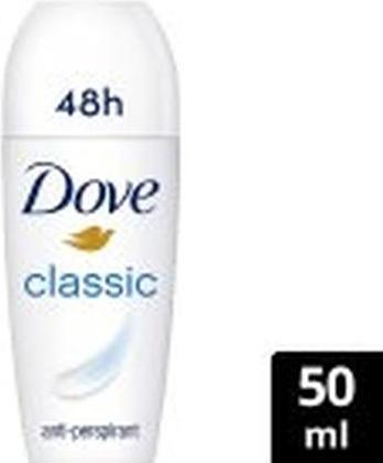Actual product image Dove Classic Roll-On Antiperspirant 0% Alcohol (Roll-on, 50 ml)