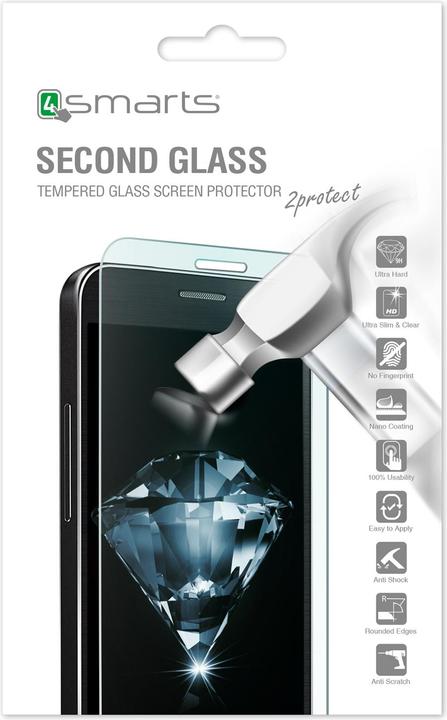 4smarts Second Glass (1 Stück, Apple iPhone 8, Apple iPhone 7)