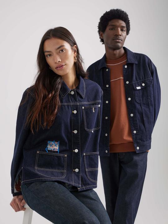 Actual product image Lee Denim jacket JMB Rider Jacket Inside Art (L)