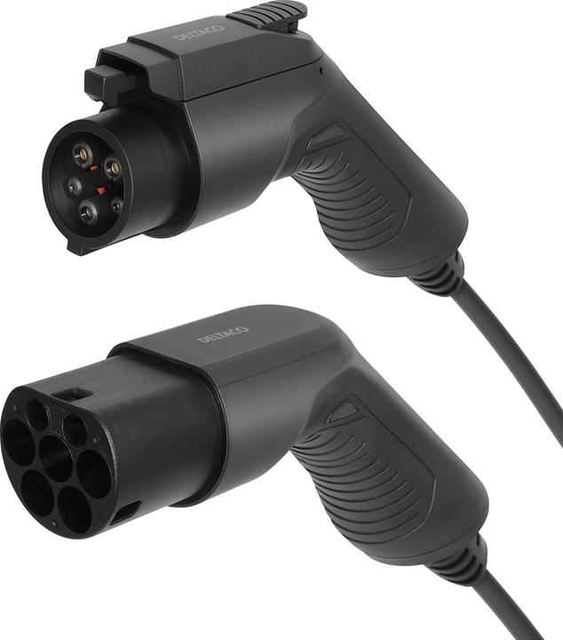 Productafbeelding Deltaco Typ 2 auf Typ 1 Kabel (Type 1, 3.60 kW, 16 A, 3 m)