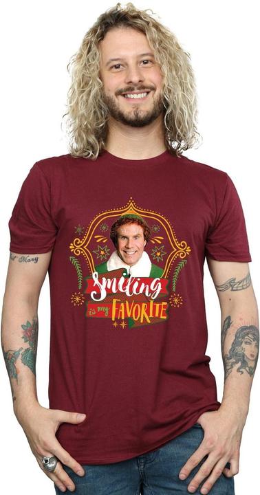 Actual product image Elf Mens Buddy Smiling T-Shirt (L)