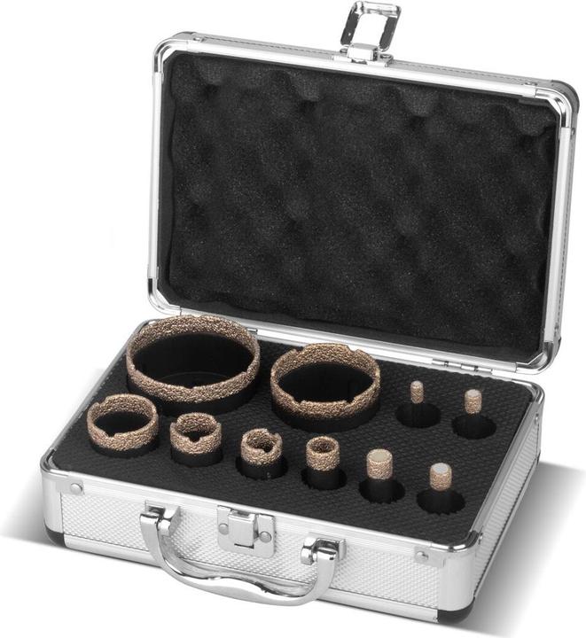 Produktbild Stahlwerk Diamant-Bohrkronen 10er Set 6-68 mm M14 für Winkelschleifer (68 mm)