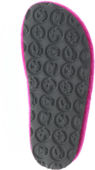 Produktbild Tofee Kinder Mädchen Hausschuhe Pantoffeln Pantoletten Slipper Naturwollfilz (Lama) pink/lila/fuxia (30)