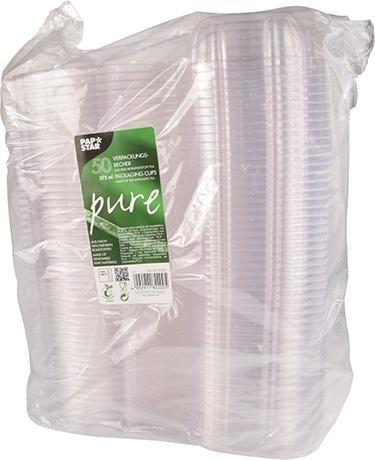 Produktbild Papstar Feinkost- und Salatschalenit Klappdeckeln "pure"l (50 x)