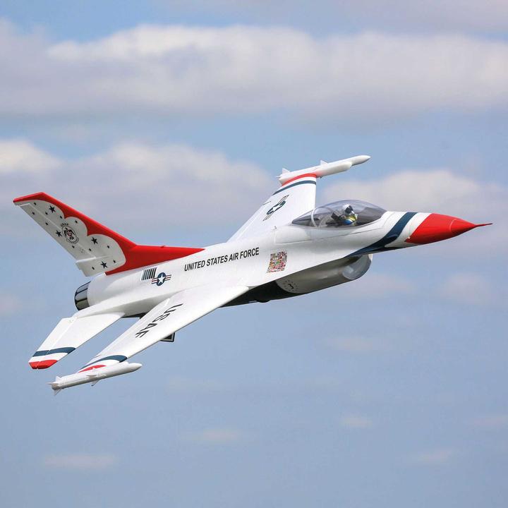 Produktbild E-Flite FLIEGER F-16 THUNDERBIRD 813mm EP BNB mit AS3X/SAFE TECHNOLOGY BNF BASIC (Jet)