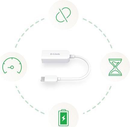 Produktbild D-Link DUB-E250 (USB-C 3.1 Gen 1, RJ45 2.5 Gigabit Ethernet (1x))