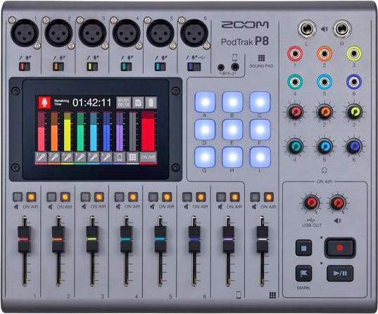 Produktbild Zoom P8 Podtrak mit BTA-2 Bluetooth Adapter mit Tuch (Diverse)