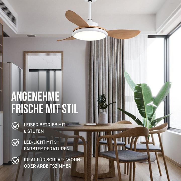 Produktbild Hermex Ventilator mit LED-Beleuchtung Deckenventilator Deckengebläse