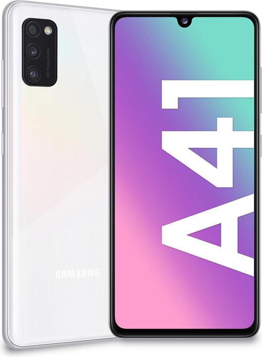 Samsung Galaxy A41 version UE (64 Go, Blanc, 6.10", Double SIM, 48 Mpx, 4G)