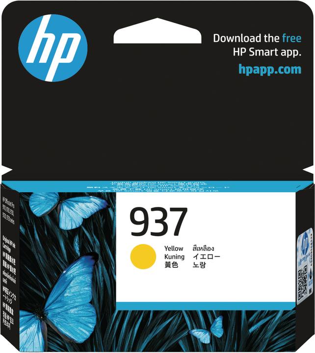 Actual product image HP Cartuccia di inchiostro giallo originale 937, 1 pz (Y)