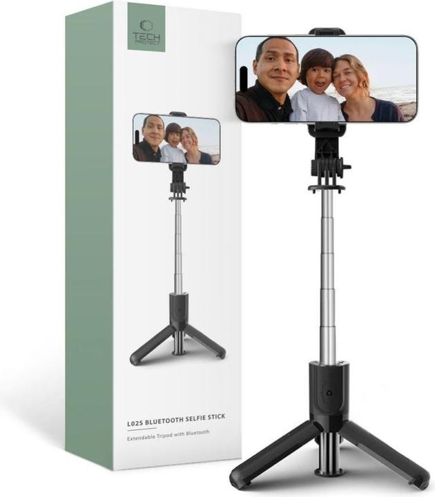 Produktbild Tech-Protect L02S Selfie-Stick mit Stativ bis 72 cm