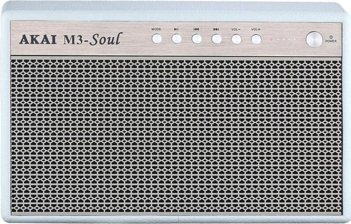 INNE Akai M3 Soul White Retro Style Portable Bluetooth Speaker (15 h, Rechargeable battery operated)