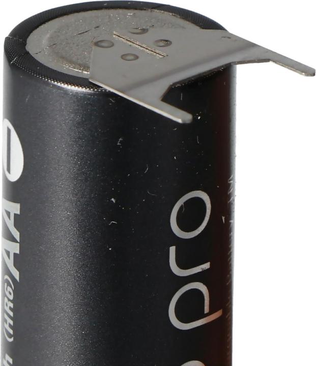 Produktbild AccuCell Akku Eneloop Pro AA Mignon mit Print Kontakt + 1er, - 2er Print (1 Stk., 2500 mAh, Akku)
