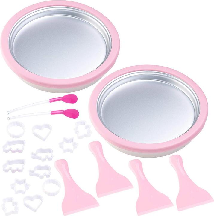 Produktbild Tokio Kitchenware 2er-Set Eis-Teppanyaki-Platten zum Zubereiten von Ice Cream Rolls