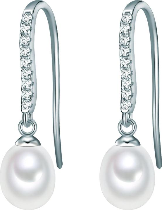 Immagine prodotto Valero Pearls Donna Argento Cubic Zirconia Perle d'acqua dolce coltivate argento - 11888 (Argento 925)