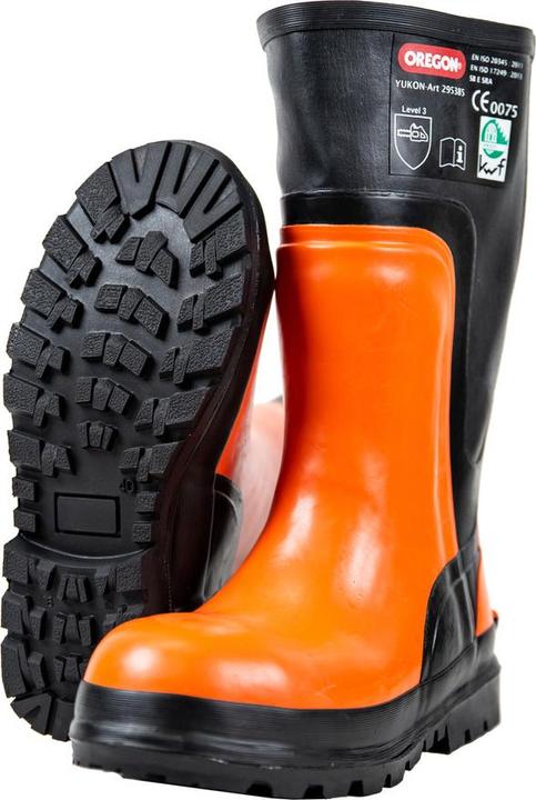Oregon Bottes en caoutchouc de protection contre les coupures Yukon classe 3 avec embout en acier taille 44 (44)