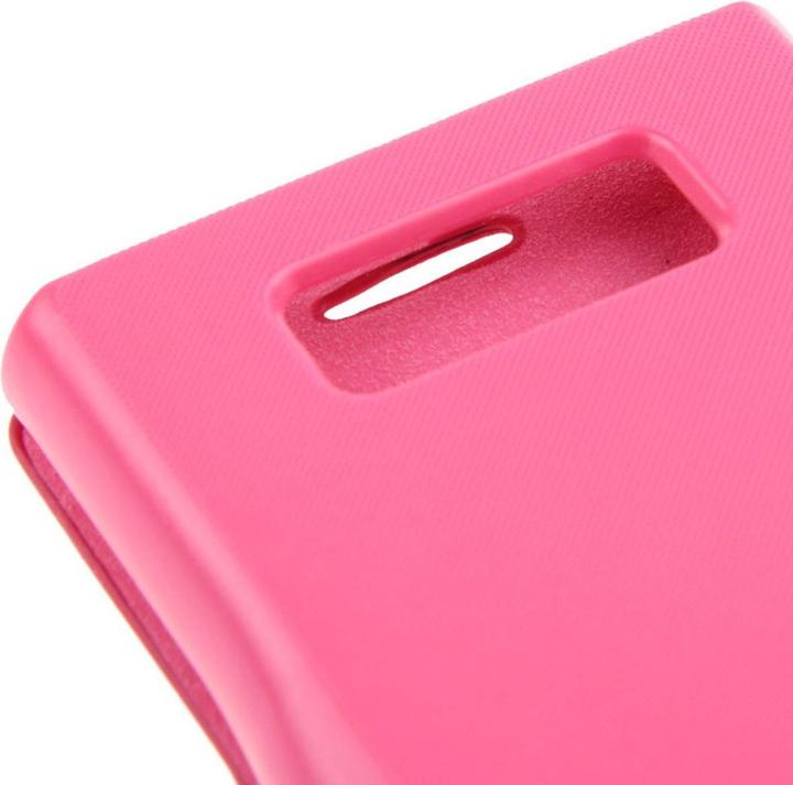 Produktbild König Design Handyhülle Tasche für LG Optimus L7 / P700 pink gebürstet (LG Optimus L7)