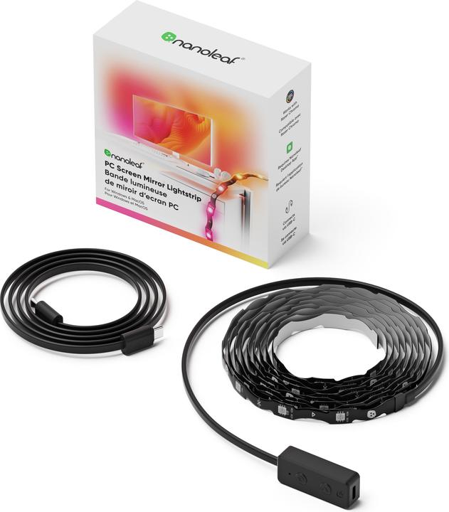 Image du produit Nanoleaf Bandeau lumineux 4D PC Screen Mirror (RGB, 250 cm, Intérieur)