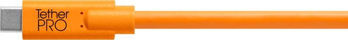 Produktbild Tether Tools Kabel TetherPro USB-C zu 2.0 Mini-B 8-Pin, 4.6 m Orange (Kabel)