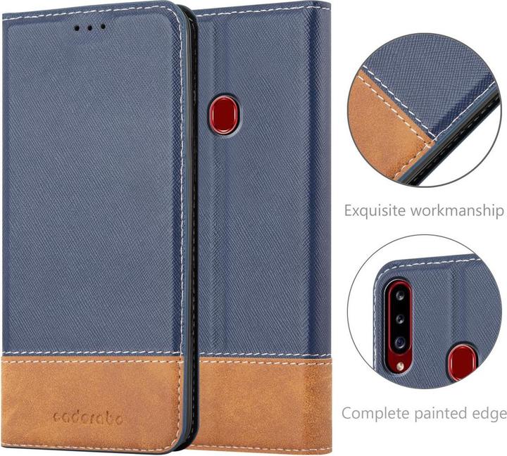 Productafbeelding Cadorabo X-Wallet hoes voor kunstleer pak (Samsung Galaxy A20)