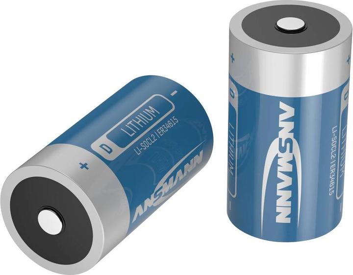 Immagine prodotto Ansmann Batteria D ER34615 3,6V Litio cloruro di tionile (1 pz., D, 19000 mAh)