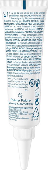 Actual product image Ducray KERACNYL GLYCOLIC+ Anti Blackhead Cream Cream (30 ml)