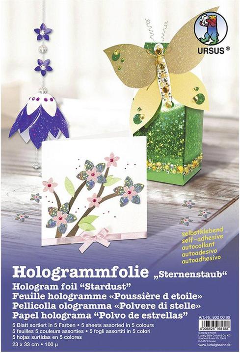 Produktbild Ursus Hologrammfolie Sternenstaub