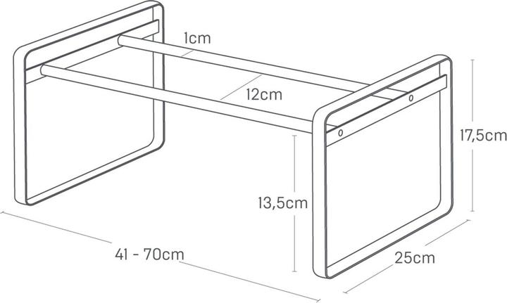 Produktbild Yamazaki Ausziehbares Schuhregal mit Streben FRAME (70 x 25 x 17.5 cm)
