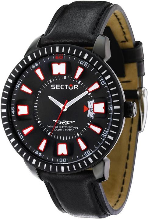 Produktbild Sector 400 3h 48mm Black Dial/strap (Analoguhr, 48 mm)