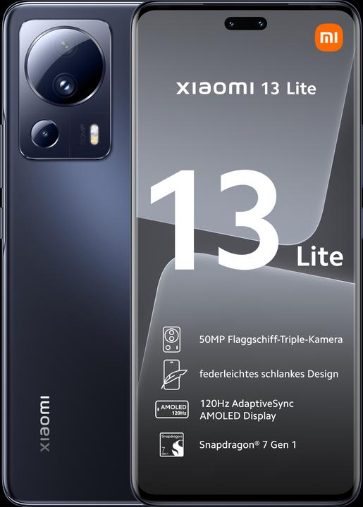 Produktbild Xiaomi 13 Lite (128 GB, Black, 6.55", Dual SIM, 50 Mpx, 5G)