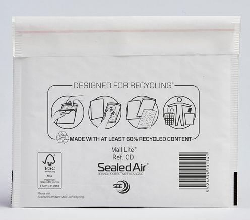 Sealed Air Bubble envelopes Mail Lite CD White 10 pieces (10 x)