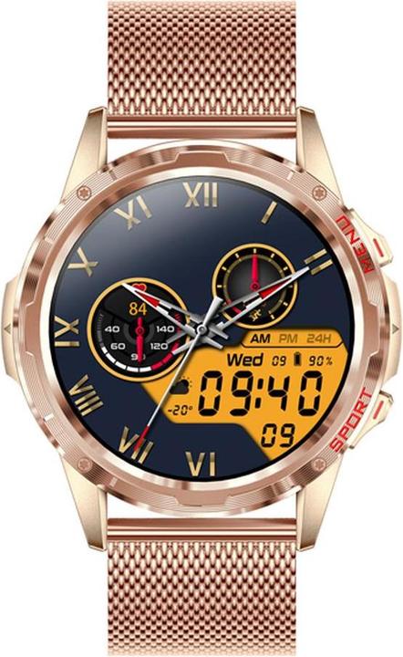 Actual product image EKO Connected Watch 5.1 with anti-theft protection and Milanese bracelet made of stainless steel